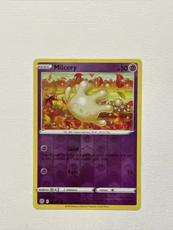 Pokemon TCG - Milcery 70/172 Reverse Holo Brilliant Stars - NM FREE SHIPPING - Image 1