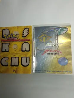 Pokemon neo binder and Pikachu world collection binder. Binder only - Image 1