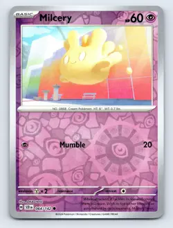 2024 Pokemon Stellar Crown 64/142 Milcery Common Reverse Holo - Image 1