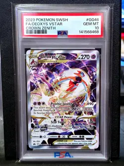 Pokemon Deoxys VSTAR GG46 Crown Zenith PSA 10 GEM MINT - Image 1