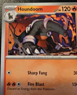 Houndoom 034/198 Common Scarlet & Violet Pokemon TCG - Image 2