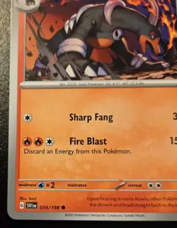 Houndoom 034/198 Common Scarlet & Violet Pokemon TCG - Image 4