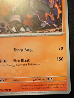 Houndoom 034/198 Common Scarlet & Violet Pokemon TCG - Image 5