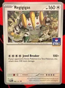 Pokemon Regigigas 086/131 Southeast Asia League Stamp Promo - Image 1