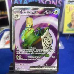 Pokemon TCG SV-Twilight Masquerade Sinistcha EX #189/167 Ultra Rare - Image 1