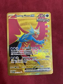 Roaring Moon ex - 262/182 Paradox Rift (Pokemon) Golden Hyper Rare - Image 1