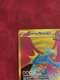 Roaring Moon ex - 262/182 Paradox Rift (Pokemon) Golden Hyper Rare - Image 5