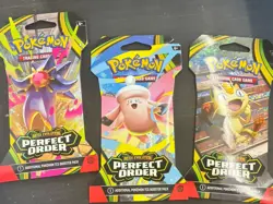 Pokemon TCG Mega Evolution Perfect Order Booster Packs - Image 1