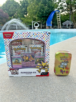 Pokemon Scarlet & Violet-151 Alakazam ex Collection Box Mini Tin Bangin Bundle🔥 - Image 1