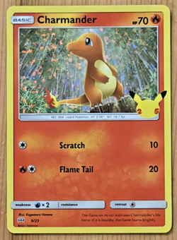 Pokemon Charmander McDonald's 25th Anniversary Promos 09/25 Holo - Image 1