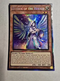 Yugioh! 1x Diviner of the Herald RA05-EN017 Collector's Rare 1st Ed NM - Image 1