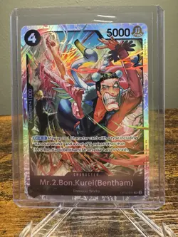 Mr.2.Bon.Kurei (Bentham) (SR) OP14-091 One Piece TCG The Azure Sea's Seven - Image 1