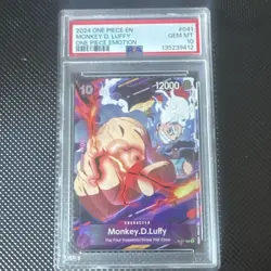 Namco One Piece CCG Promotion Monkey D. Luffy P-041 Promo Regular PSA 10 2024 - Image 1