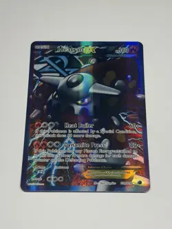 Heatran EX 109/116 Pokemon Card Plasma Freeze Black White Full Art Rare Card LP - Image 1