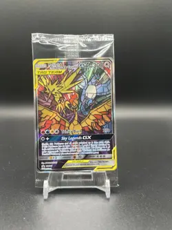 Moltres Zapdos Articuno SM210 GX Tag Team Hidden Fates Promo Card Sealed - Image 1