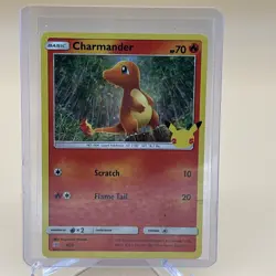 🔥 Pokemon Charmander 9/25 HOLO 25th Anniversary Mcdonalds Promo 2021 Card Mint - Image 1
