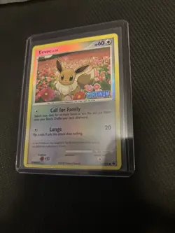 LP Pokemon Eevee TCG Stamped Reverse Holo 62/100 Platinum Promo Card Rare SSP - Image 1