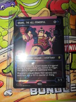 Krang, the All-Powerful (Surge Foil) Pixel Card #86 MTG TMNT - Card in hand🔥🔥 - Image 1