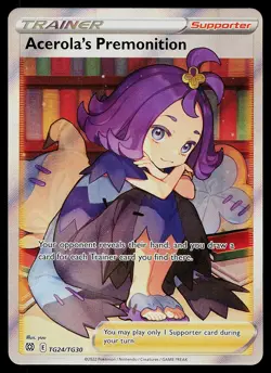 Pokemon Card - Acerola's Premonition Brilliant Stars Trainer Gallery TG24/TG30 - Image 1