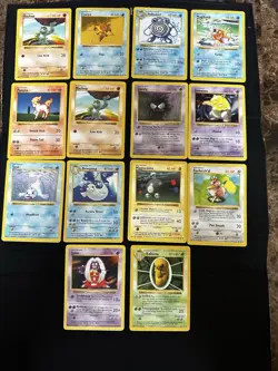 WOTC Base Set SHADOWLESS Pokemon 14 Card Lot Various conditions, vintage & rare - Image 1