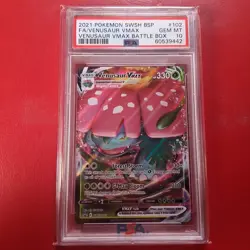 PSA 10 Venusaur VMAX SWSH102 SWSH: Sword & Shield Promo Cards Holo - Image 1