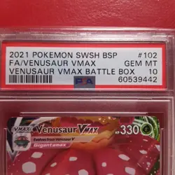 PSA 10 Venusaur VMAX SWSH102 SWSH: Sword & Shield Promo Cards Holo - Image 5