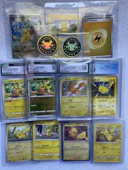1999-2026 Pokemon TCG Pikachu Card Lot - CGC 10 9 8.5 Holos and More!!! - Image 1