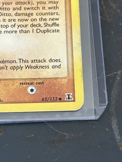 Ditto (Geodude) 62/113 Common Delta Species Pokemon Card - Image 2