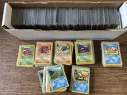Huge Lot Vintage Base Set 1999 Pokemon Cards Around 1200 Cards! All Sleeved - Image 1