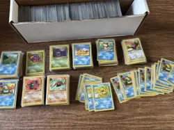 Huge Lot Vintage Base Set 1999 Pokemon Cards Around 1200 Cards! All Sleeved - Image 2