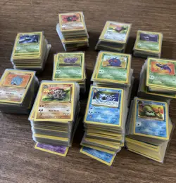 Huge Lot Vintage Base Set 1999 Pokemon Cards Around 1200 Cards! All Sleeved - Image 3
