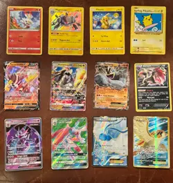 Pokemon RARE Lot of 48 cards Binder Collection Mega, Basic, EX, GX, Pikachu - Image 5