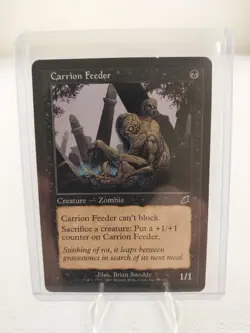 Vintage MTG Magic the Gathering Carrion Feeder Scourge (#59) LP - Image 1