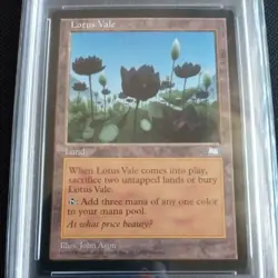 MTG Magic the Gathering Weatherlight Lotus Vale PSA 9 MINT - Image 1