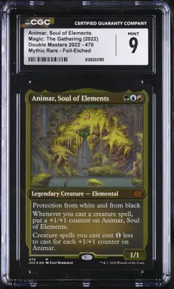 ANIMAR, SOUL OF ELEMENTS Double Masters 2022 Etched Foil Mythic CGC 9 MTG - Image 1