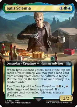 Foil - Ignis Scientia (Extended Art) - 492 / NM / English MTG - Image 1