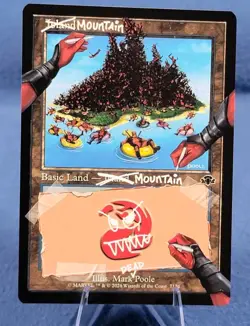 Mountain - MTG Deadpool Secret Lair Mountain/Island non-Foil (NM) 🔮 B - Image 1