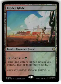 Cinder Glade 61 NM Surge Foil MTG TMC Magic - Image 1