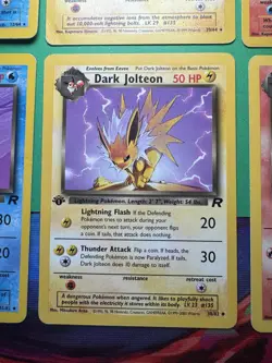 Pokemon TCG Eevee Evolutions Lot - Jungle & Team Rocket 8 Card Vintage LP/MP - Image 3