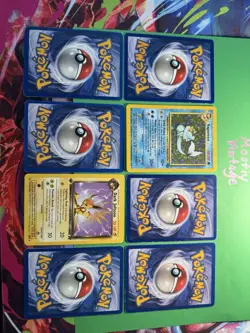 Pokemon TCG Eevee Evolutions Lot - Jungle & Team Rocket 8 Card Vintage LP/MP - Image 5