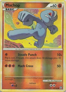 Machop Common Triumphant 67/102 LP Reverse Holo Pokemon TCG RARE - Image 1