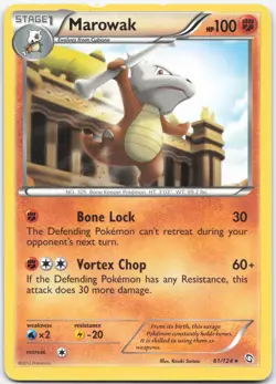 Marowak 61/124 Rare Dragons Exalted Pokemon Heavily Played - Image 1