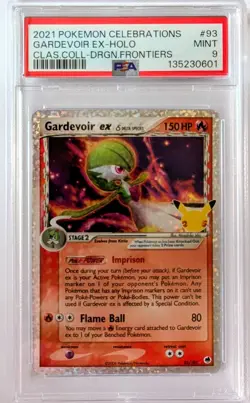 PSA 9 Mint Gardevoir ex holo Celebrations Classic Collection 93/101 Pokemon Card - Image 1