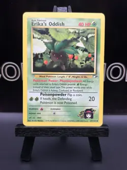 Erika's Oddish 47/132 Gym Heroes Pokemon TCG 1999 WOTC Regular Uncommon NM - Image 2