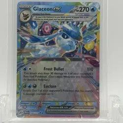 Pokemon TCG Prismatic Evolutions Glaceon #026/131 Double Rare NM- - Image 1