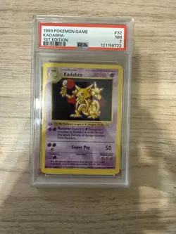 Kadabra #32 [EN] 1st Edition Base Set Shadowless 1999 Pokemon PSA 7 NM - Image 1