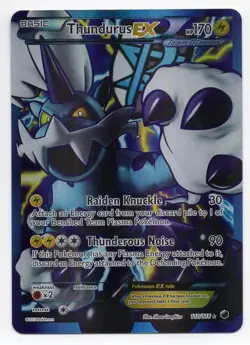 Pokemon: Plasma Freeze *Foil* Thundurus EX (110/116) Ultra Rare - Image 1