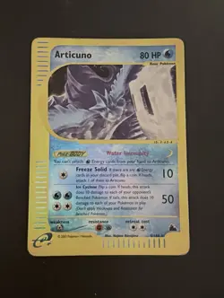 2003 Pokemon Articuno 4/144 Skyridge Played Reverse Holo E-series Eng World Ship - Image 1