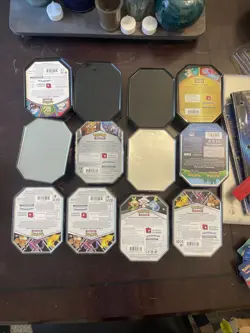Assorted Lot of Pokemon TCG Tins - Bundle of 12 Tins - EMPTY - Image 2