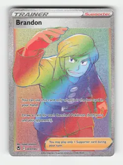 Brandon (Secret) SWSH12: Silver Tempest (SWSH12) 203/195 Holofoil Secret Rare... - Image 1
